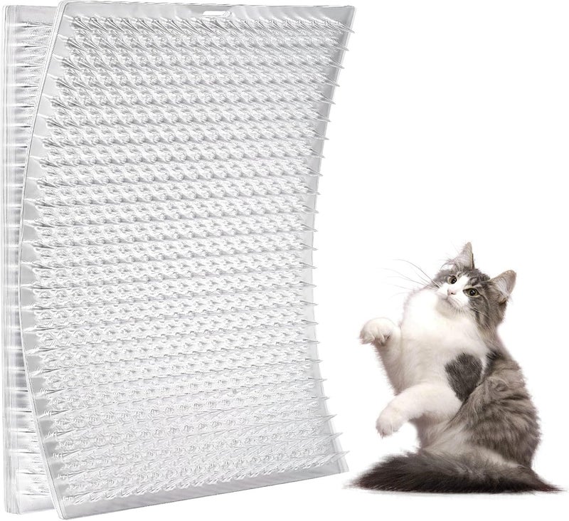 Zipcase 8 Pack Scat Mat for Cats - 13 x 16 in Updated Dual Length Cat Deterrent Mat with Narrower & Denser Spikes, More Effective for Indoor & Outdoor Cat Repellent Fence Covers 12 Sq.ft (1728 Sq.in) - Image 1